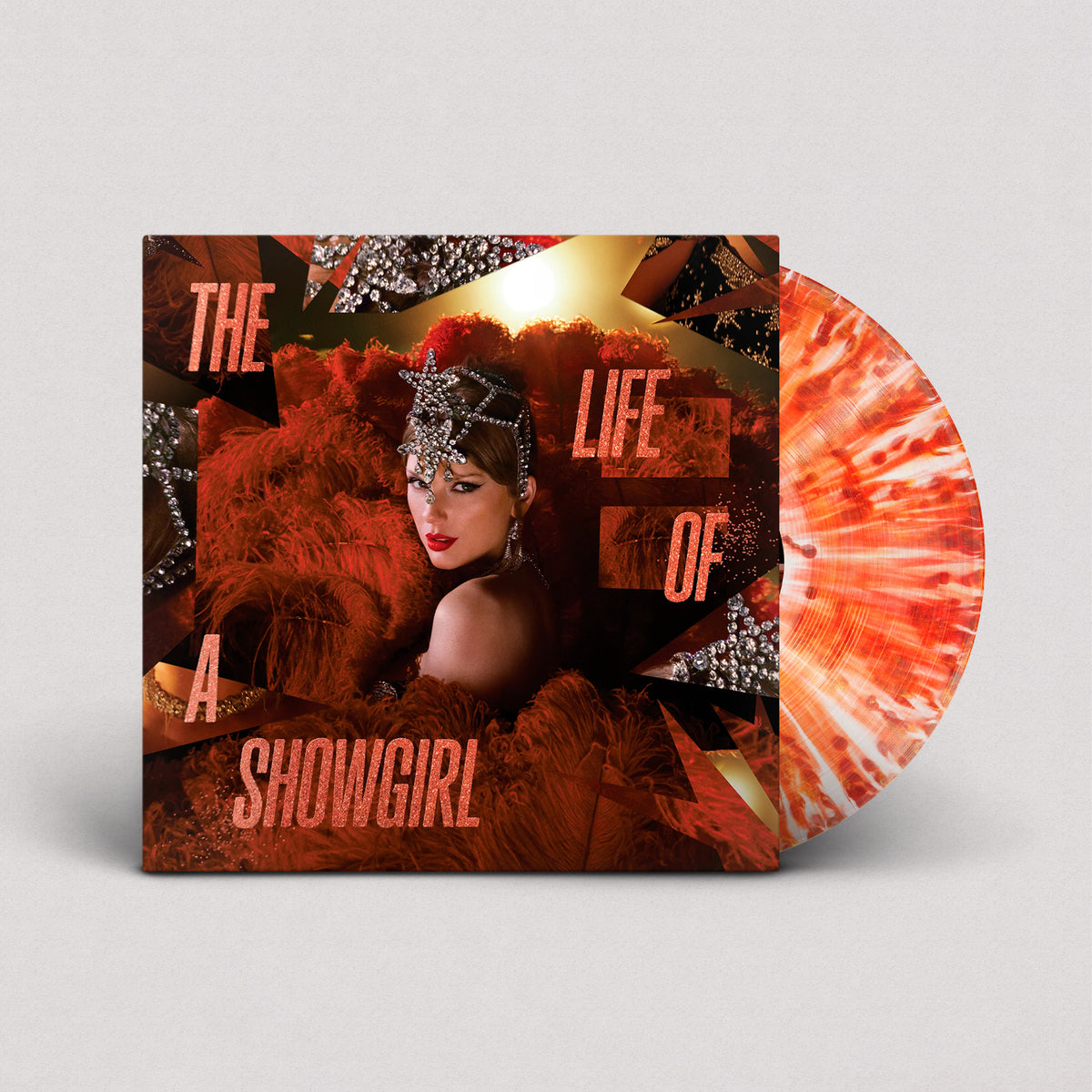 Taylor Swift - The Life of a Showgirl: The Tiny Bubbles in Champagne Edition (Red Lipstick & Lace Transparent, Vinilo)