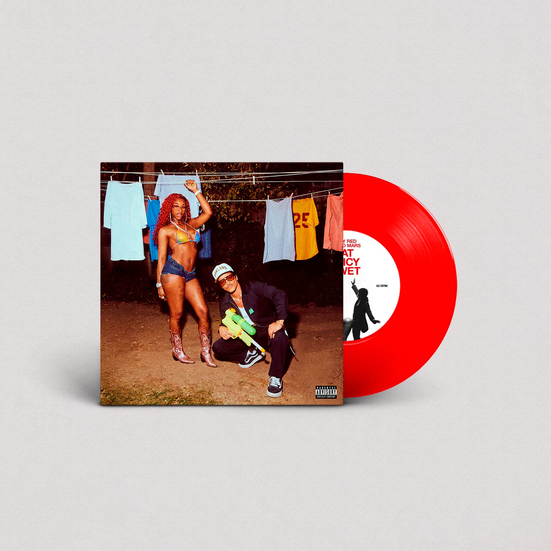 Bruno Mars & Sexyy Red - Fat Juicy & Wet (Red, Vinilo 7')